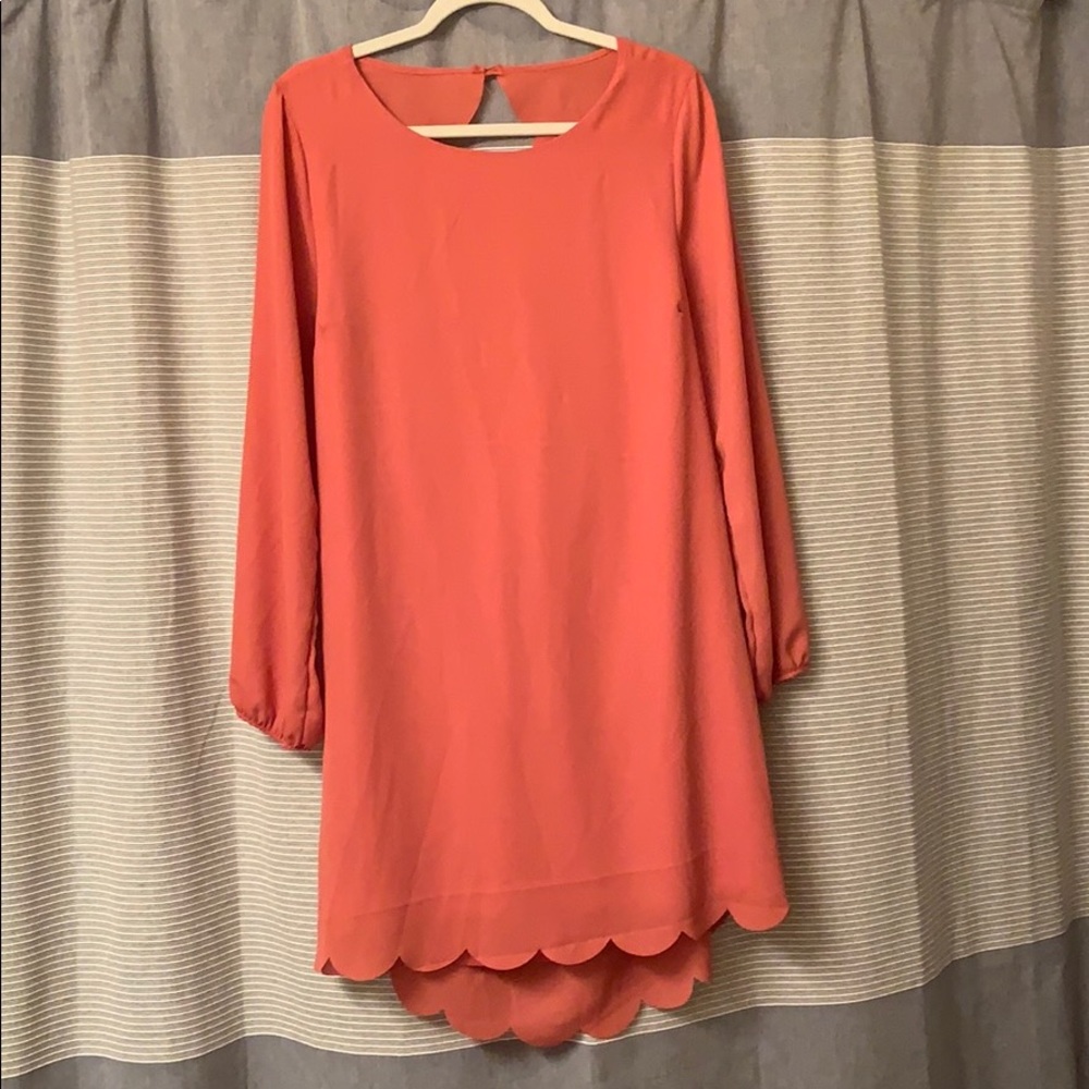New! Coral dress! Size L